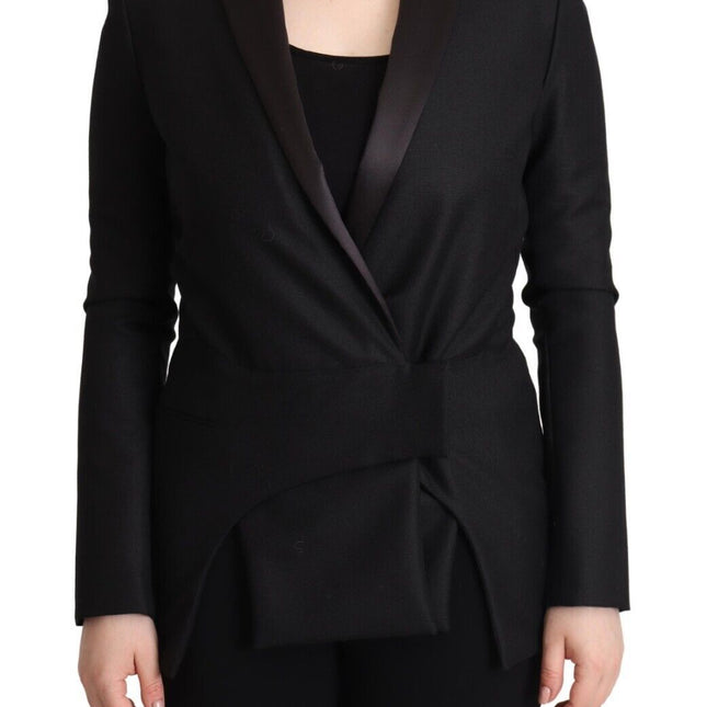 Costume National Black Long Sleeves Double Breasted Jacket