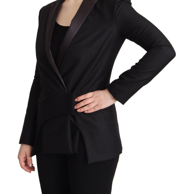 Costume National Black Long Sleeves Double Breasted Jacket