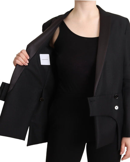 Costume National Black Long Sleeves Double Breasted Jacket