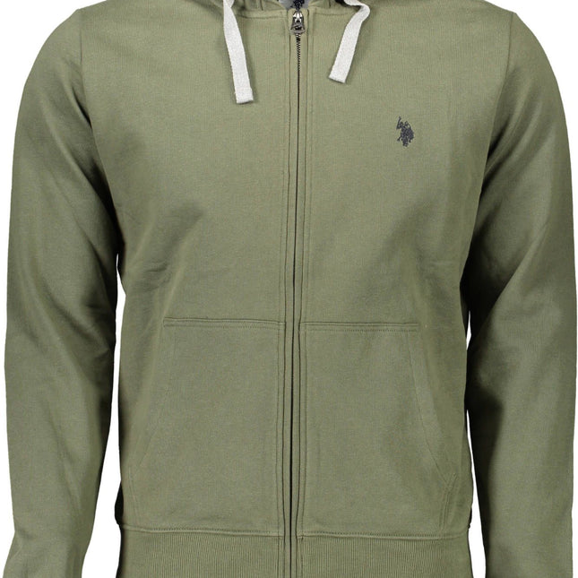 U.S. POLO ASSN. Green Cotton Men Sweater