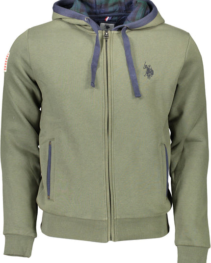 U.S. POLO ASSN. Green Cotton Men Sweater