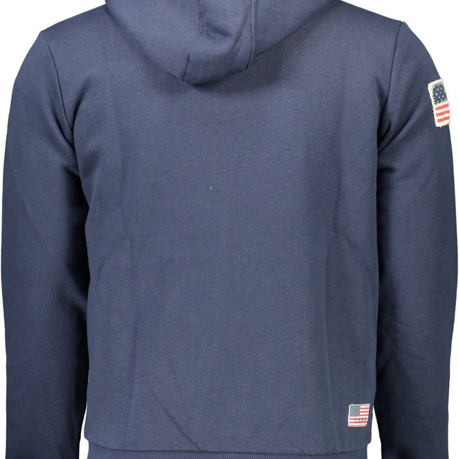 U.S. POLO ASSN. Blue Cotton Men Sweater