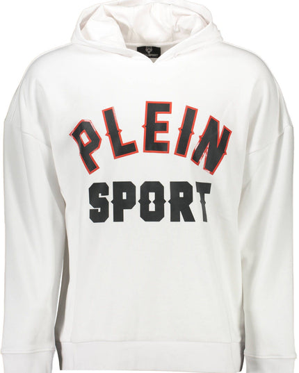 Plein Sport White Cotton Men Sweater