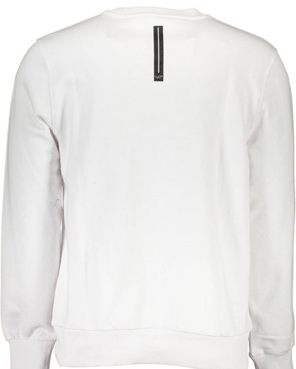 Cavalli Class White Cotton Men Sweater
