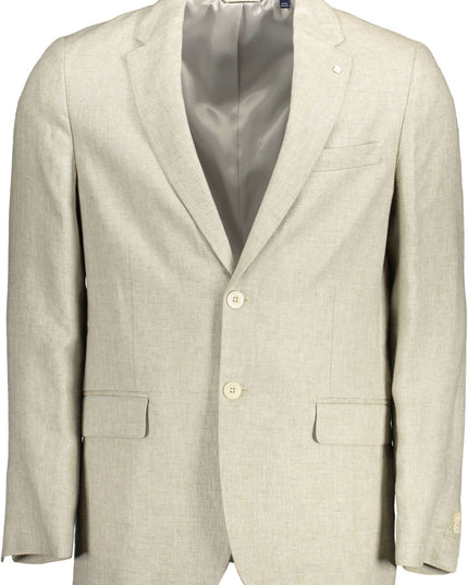 Gant Beige Linen Blazer Jacket