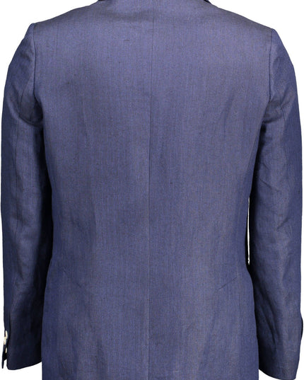 Gant Elegant Blue Linen Classic Jacket
