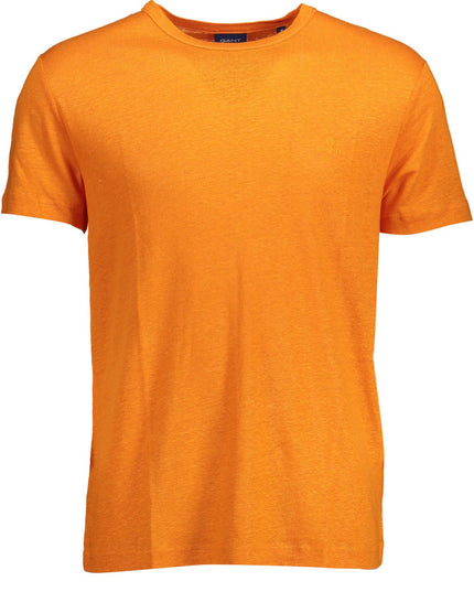 Gant Orange Linen Men T-Shirt