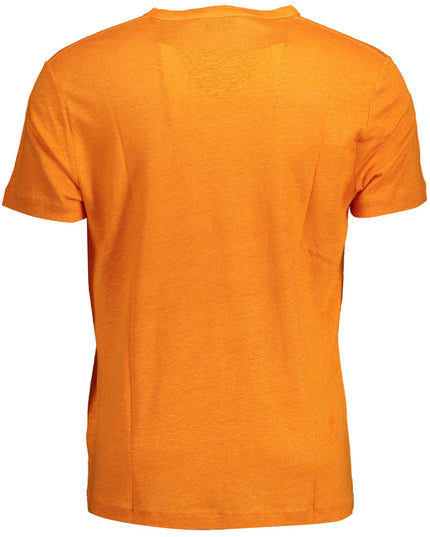 Gant Orange Linen Men T-Shirt