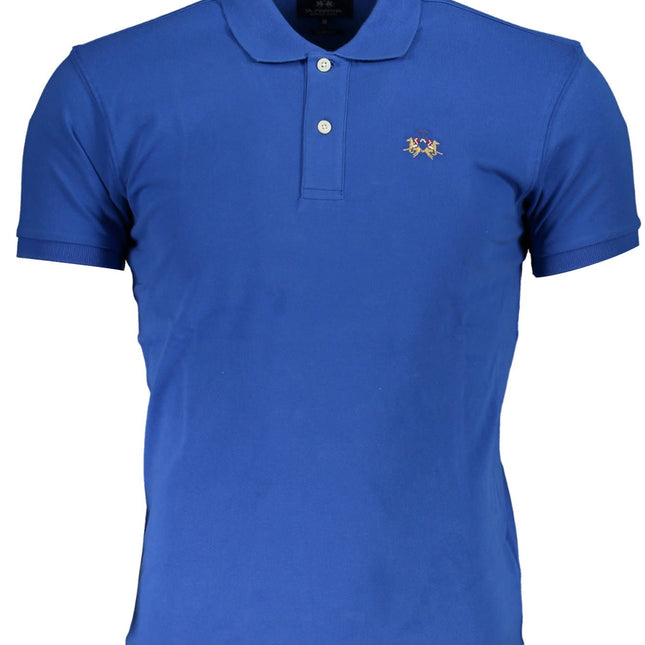 La Martina Slim Fit Embroidered Polo with Contrast Details