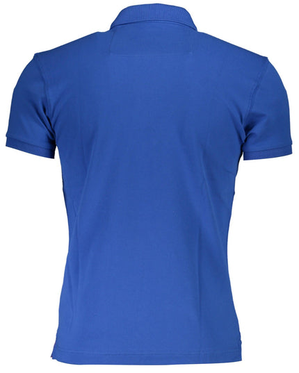 La Martina Blue Cotton Polo Shirt
