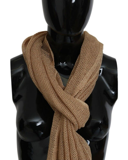 GF Ferre Brown Neck Wrap Winter Shawl Foulard Scarf