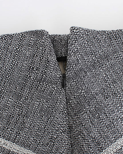 Sachin & Babi Gray Black Liza Leather Straight Pencil