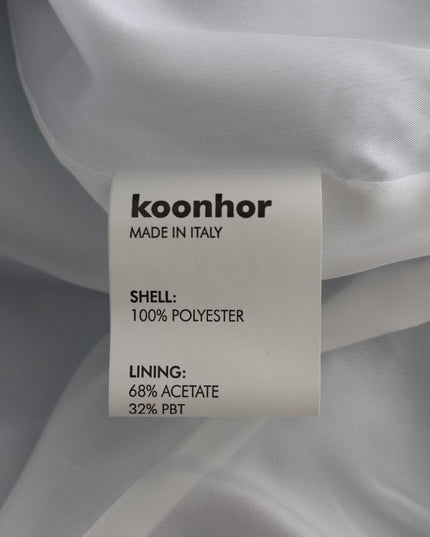 Koonhor Blue Peplum Fresco-Print Straight Pencil Skirt