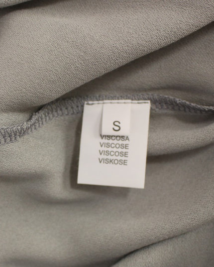 Comeforbreakfast Gray Viscose Tank Top Shirt Blouse