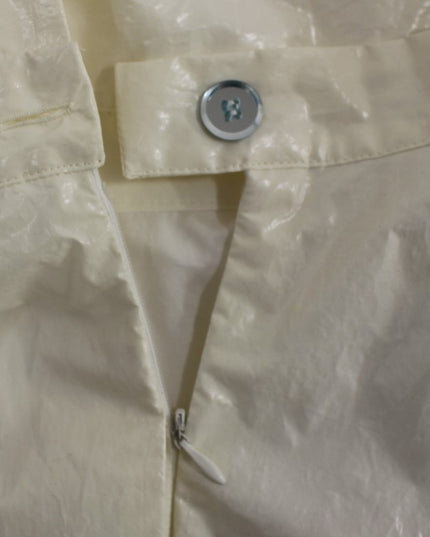 Licia Florio White Halterneck Knee Length Tea Dress