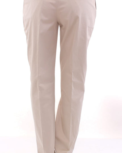 Dolce & Gabbana Beige Cotton Chinos Pants
