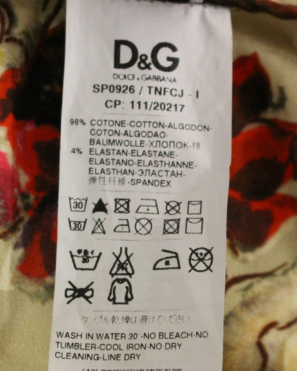 Dolce & Gabbana Beige Cotton Chinos Pants