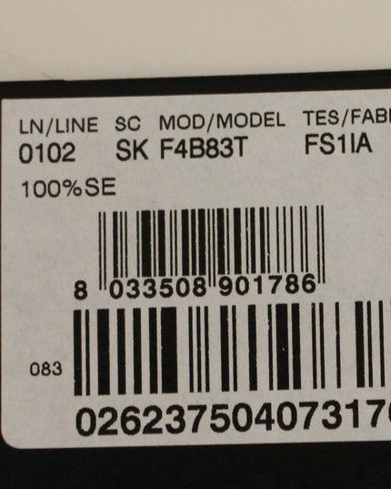 Dolce & Gabbana Brown Floral Silk Straight Full Skirt