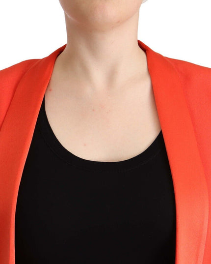 CO|TE Orange Long Sleeves Acetate Blazer Pocket Overcoat Jacket