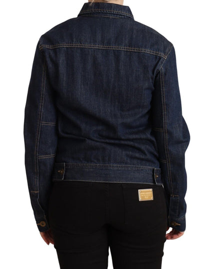Master Coat Dark Blue Button Down Long Sleeves Denim Jacket