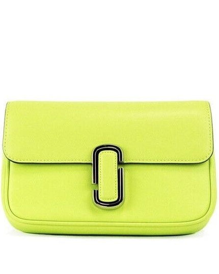 Marc Jacobs The J Marc Green Glow Smooth Leather Shoulder Crossbody Handbag