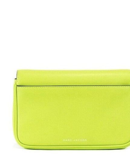 Marc Jacobs The J Marc Green Glow Smooth Leather Shoulder Crossbody Handbag