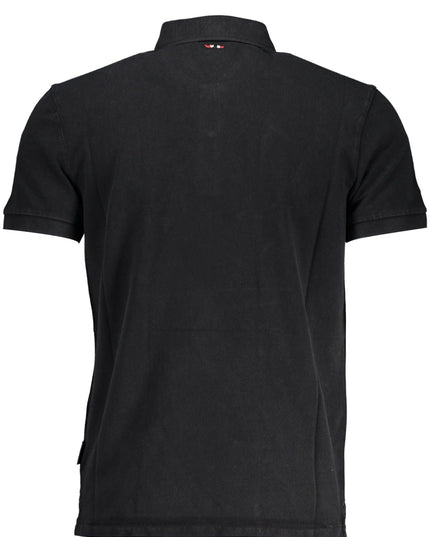 Napapijri Black Cotton Polo Shirt