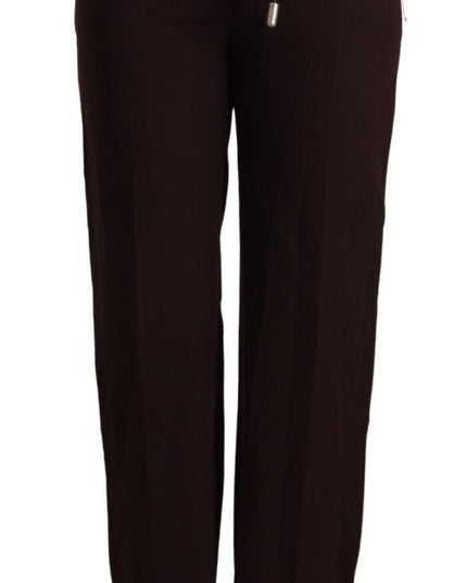 Patrizia Pepe Black High Waist Straight Formal Pants