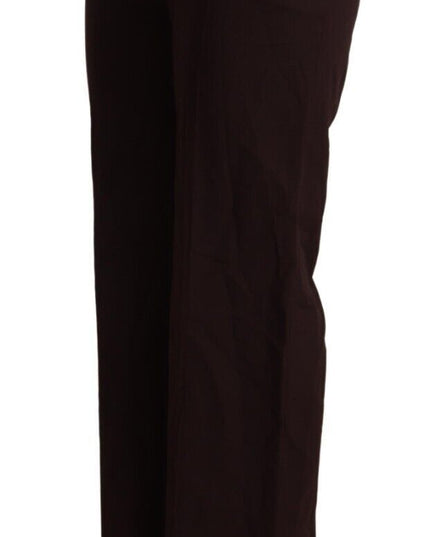 Patrizia Pepe Black High Waist Straight Formal Pants