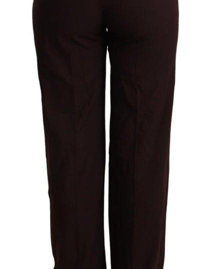 Patrizia Pepe Black High Waist Straight Formal Pants
