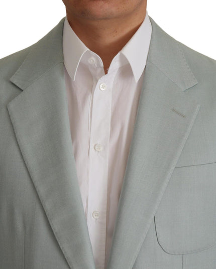 Dolce & Gabbana Light Green Cashmere Silk Blazer