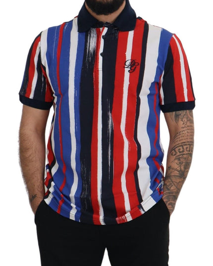 Dolce & Gabbana Multicolor Cotton Polo Top T-shirt