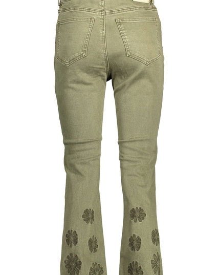 Desigual Green Cotton Jeans & Pants