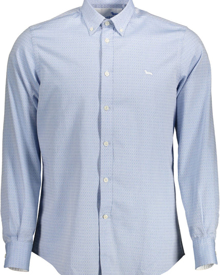 Harmont & Blaine Light Blue Cotton Regular Fit Shirt