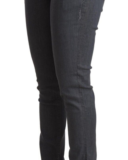 Levi's Gray Cotton Low Waist Skinny Denim Jeans