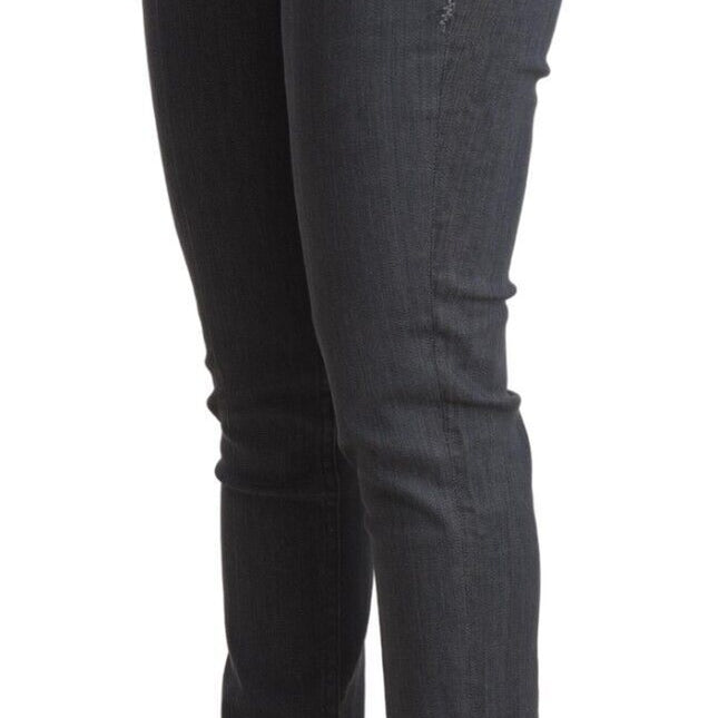Levi's Gray Cotton Low Waist Skinny Denim Jeans