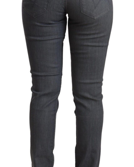 Levi's Gray Cotton Low Waist Skinny Denim Jeans