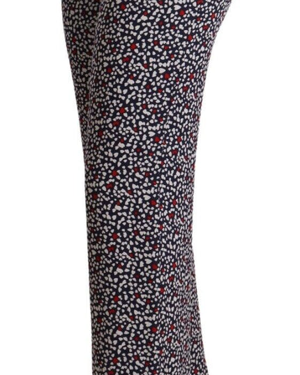 Michael Kors Black High Waist Printed Straight Pants