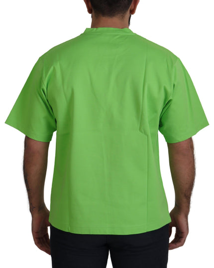 Dolce & Gabbana Green Cotton DG CHANNEL Top T-shirt