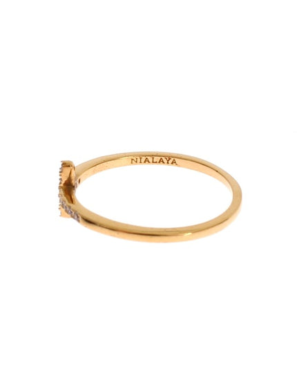 Nialaya Gold 925 Silver Ring