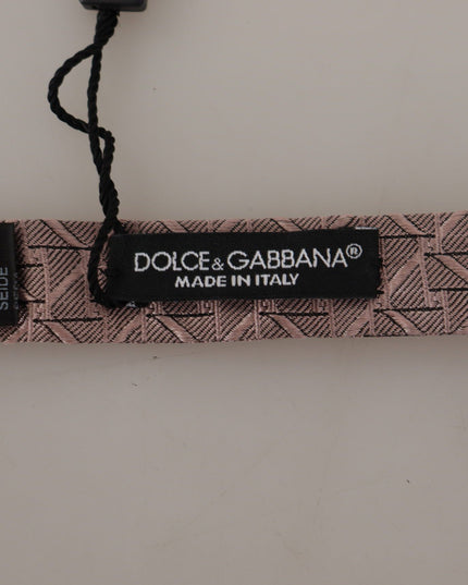 Dolce & Gabbana Gray Fantasy Print Adjustable Neck Papillon Bow Tie