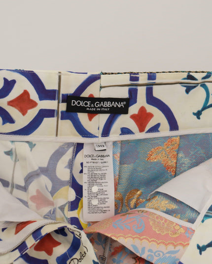 Dolce & Gabbana Multicolor High Waist Hot Pants Shorts