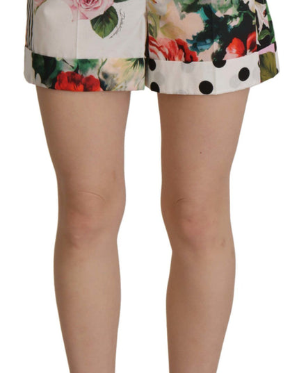 Dolce & Gabbana Multicolor High Waist Hot Pants Shorts