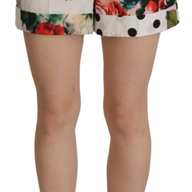 Dolce & Gabbana Multicolor High Waist Hot Pants Shorts