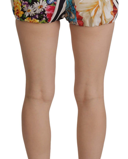 Dolce & Gabbana Multicolor High Waist Hot Pants Shorts