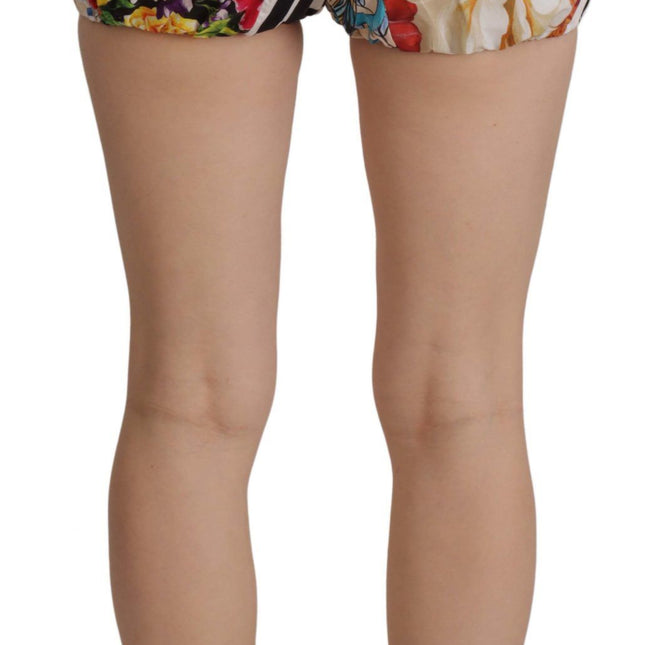 Dolce & Gabbana Multicolor High Waist Hot Pants Shorts