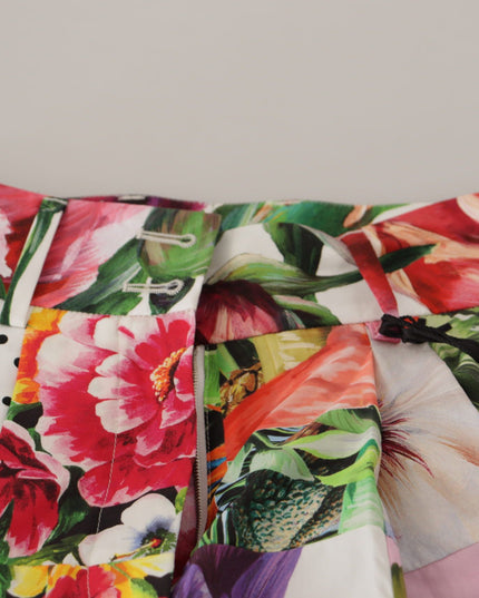 Dolce & Gabbana Multicolor High Waist Hot Pants Shorts