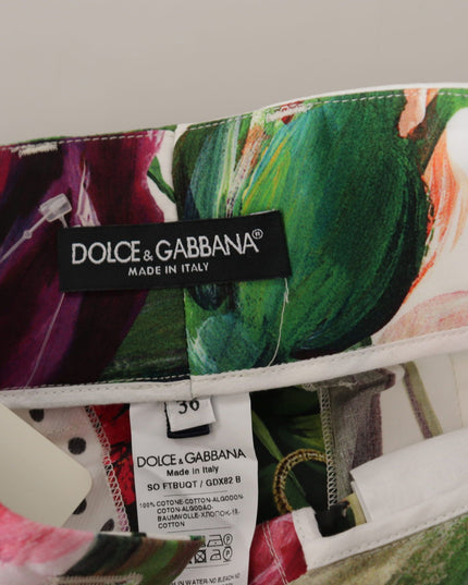 Dolce & Gabbana Multicolor High Waist Hot Pants Shorts