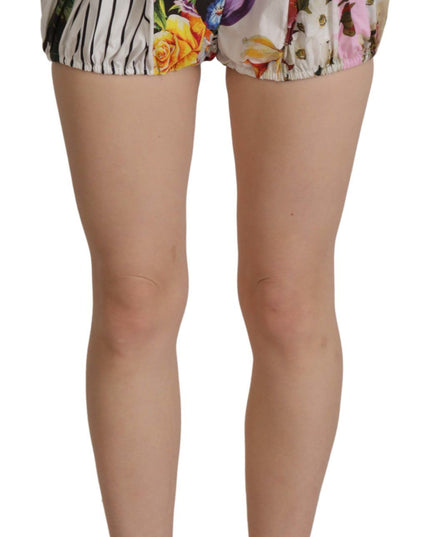 Dolce & Gabbana Multicolor High Waist Hot Pants Shorts