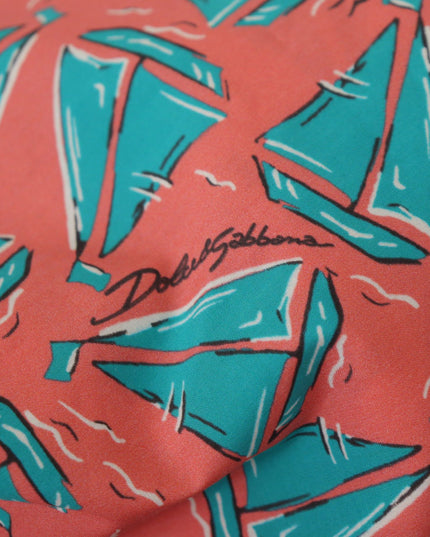Dolce & Gabbana Pink Sail Boat Print Cotton T-shirt